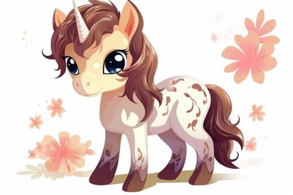 Download Cartoon Unicorns Whimsical Design Art - Premium Resources