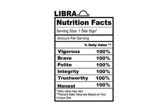Download Libra Zodiac Nutrition Facts - Nutrition Collection