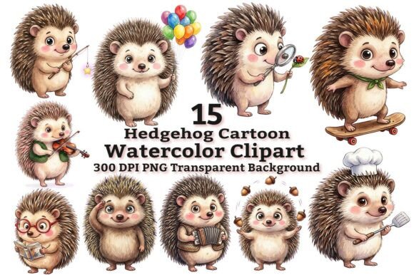 Download Cute Cartoon Hedgehog Clipart - Hedgehog clipart Collection