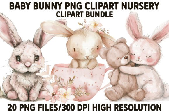 Download Baby Bunny PNG Clipart Nursery - Baby bunny png Collection