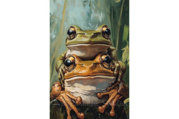 Download Hugging Frog Couple Whimsical Design - Whimsical design Collection