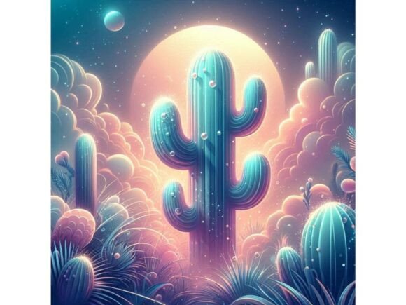 Download Abstract Cactus with Whimsical Design - Whimsical design Collection