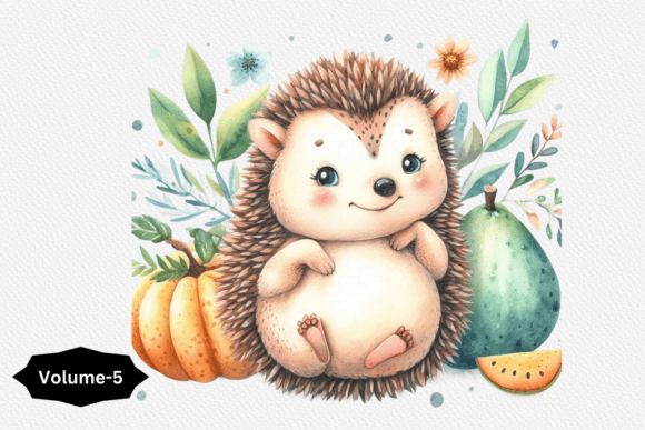 Download Watercolor Hedgehog Clipart Sublimation - Hedgehog clipart Collection