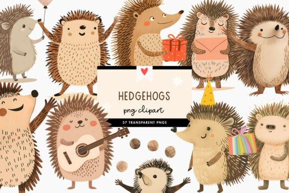 Download Cute Hedgehog Clipart PNG Animal Bundle - Hedgehog clipart Collection